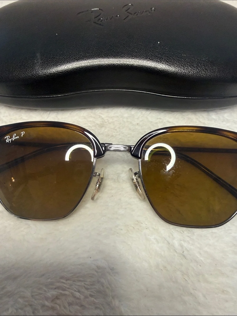 Ray-Ban RB4416 Unisex New Clubmaster Polarized Sunglasses 51-20 145 Unisex 2N